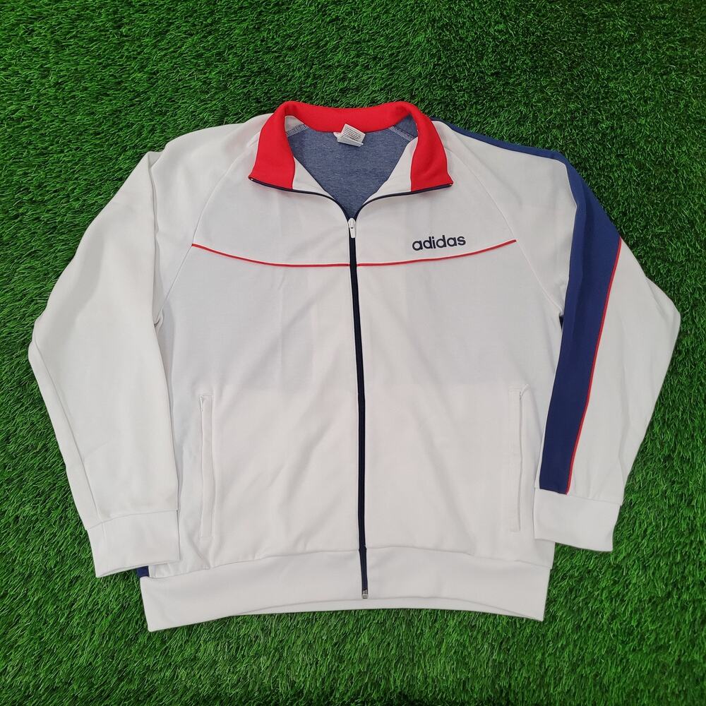 ADIDAS USA Soccer Track Jacket XL 25x28 World-Cup Baggy Blue